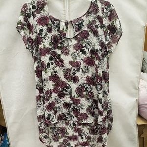 Hot topic sheer high low tunic.